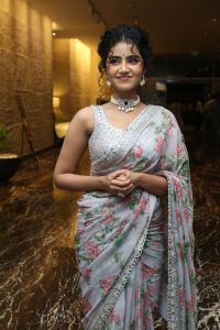 Eagle Movie Actress Anupama Parameswaran Saree Photos