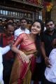 Telugu Actress Anupama Parameswran at Ameerpet Kancheepuram VRK Silks
