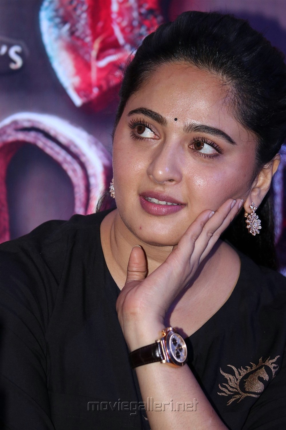 Actress Anushka Photos @ Bahubali 2 Press Meet | New Movie Posters