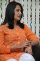 Actress Anushka Shetty Cute Face Expressions at Mirchi Movie Interview