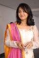 Actress Anushka New Cute Images in White Cotton Kameez