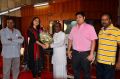 Actress Anushka Meets Ilayaraja Photos