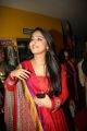 Gorgeous Anushka Shetty in Red Dress at Rudramadevi Trailer Launch