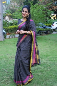 Actress Aparna Janardanan Saree Pics @ Narakasura Teaser Launch