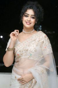 Actress Apsara Rani Cute Saree Photos @ Talakona Press Meet