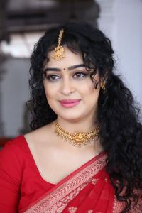 Actress Apsara Rani Red Saree Stills