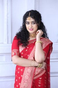 Apsara Rani Red Saree Stills @ Vinuthna Celluloid Prod No 1 Opening