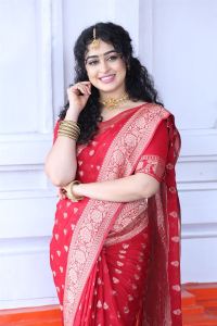 Actress Apsara Rani Red Saree Stills