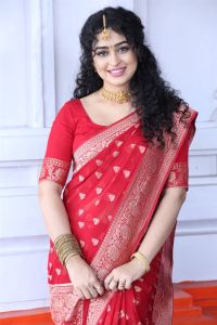 Apsara Rani Red Saree Stills @ Vinuthna Celluloid Production No 1 Opening