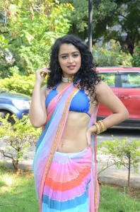 Actress Anketa Maharana Saree Images @ Thalakona Movie Launch