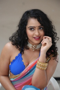 Actress Apsara Rani Hot Saree Images @ Talakona Movie Opening