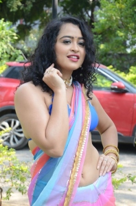 Actress Anketa Maharana Saree Images @ Thalakona Movie Launch