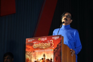 Manobala @ Aranmanai 3 Press Meet Stills