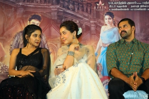 Sakshi Agarwal, Raashi Khanna, Arya @ Aranmanai 3 Press Meet Stills