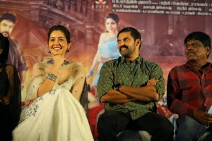 Raashi Khanna, Arya @ Aranmanai 3 Press Meet Stills