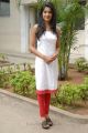 Actress Archana Kavi in White Churidar at Back Bench Student Logo Launch