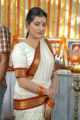 Telugu Actress Archana Veda White Saree Photos at Mahabhaktha Siriyala Launch