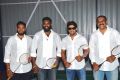 Vishwesh Rathnam, Dheeraj Vishnu Rathnam, Arya & Ajay Rathnam @ V Square Badminton Academy Launch