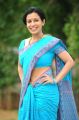 Telugu Actress Mayuri Hot in Blue Cotton Saree Stills