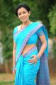 Actress Mayuri Hot Stills in Blue Cotton Saree