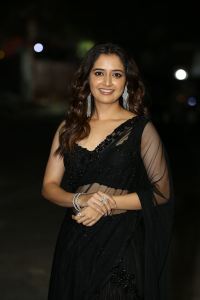 Naa Saami Ranga Actress Ashika Ranganath Black Saree Images