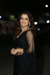 Naa Saami Ranga Actress Ashika Ranganath Black Saree Images