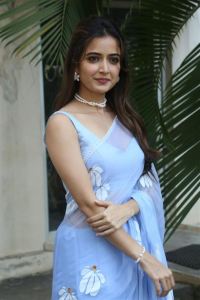 Miss You Movie Actress Ashika Ranganath Saree Pics