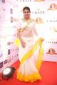 Actress Ashima Narwal White Saree Pics @ Dadasaheb Phalke Awards South 2019 Red Carpet