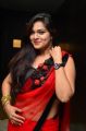 Telugu Actress Ashwini Hot Red Saree Images