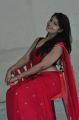 Actress Ashwini Hot Stills in Red Saree