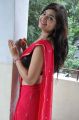 Actress Ashwi Hot Stills in Red Saree