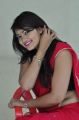 Actress Ashwi Hot Stills in Red Saree