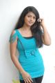 Telugu Actress Aswi Hot Stills in Blue Dress