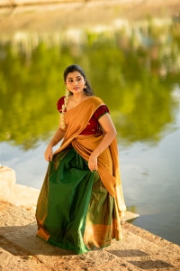 Veeran Movie Heroine Athira Raj Saree Photoshoot Stills