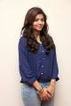 Tamil Actress Athulya Stills in Blue Shirt & Faded Jeans Pant