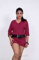 Telugu Heroine Avanika Photo Shoot Pics in Pink Dress