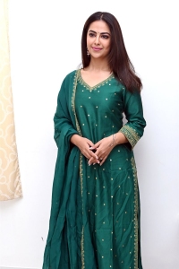 Actress Avika Gor Images in Green Dress