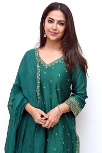 Actress Avika Gor Images in Green Dress