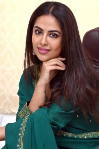 Actress Avika Gor Images in Green Dress