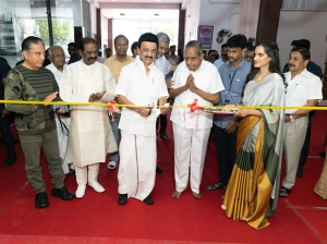 Kamal, Vairamuthu, MK Stalin, M Saravanan, Aruna Guhan @ AVM Heritage Museum Opening Stills