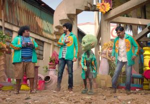 Yogi Babu, Sivakarthikeyan, Karunakaran in Ayalaan Movie HD Images