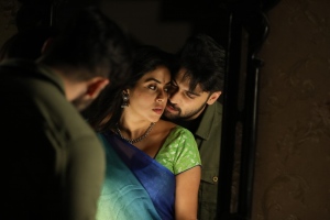Teja Tripurana, Poorna in Back Door Movie Stills