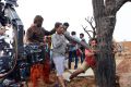 Prabhas, Peter Hein, SS Rajamouli @ Bahubali Movie Working Stills