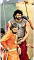 Actor Prabhas @ Bahubali Working Stills