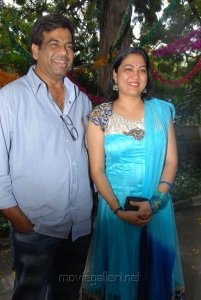 Telugu Actress Hema with husband John at Band Balu Movie Opening Stills