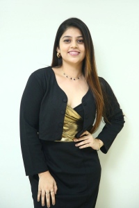 Actress Bandhavi Sridhar Stills in Black Dress