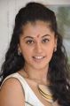 Beautiful Tapsee in Sleeveless White Gown