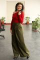 Telugu Actress Bhagyashree Photos in Red Dress