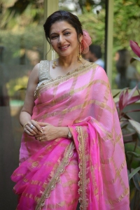 Actress Bhagyashree Saree Photos @ Radhe Shyam Movie Interview