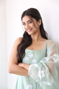 Actress Bhagyasree Borse Cute Pics @ Mr Bachchan Interview